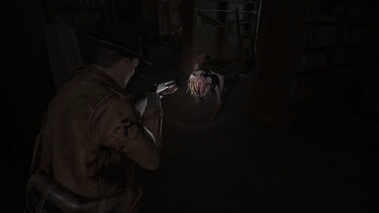 The fish market district of drowned Arkham in The Sinking City 2